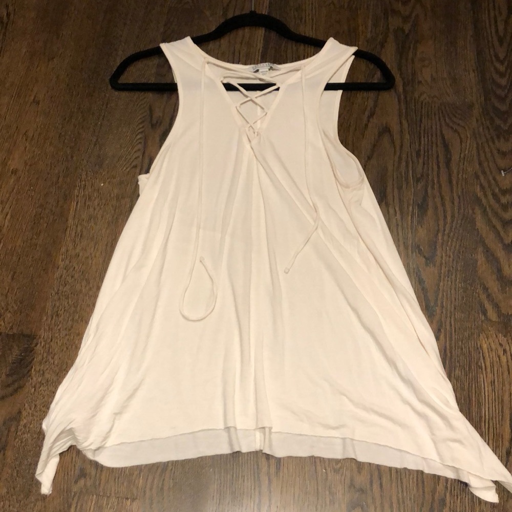 American Eagle lace up tank